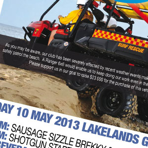 Nooby's Beach golf day flyer
